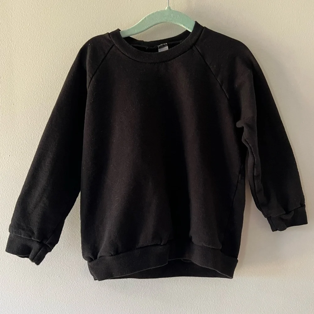American Apparel California Fleece Kids Crewneck‎ Sweatshirt, Child Youth sz 6